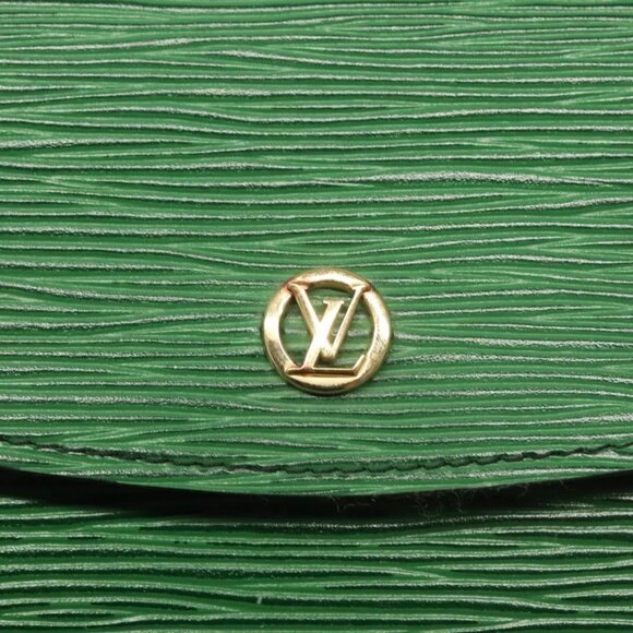 LOUIS VUITTON Epi Montaigne 23 Clutch Bag Green M52664 LV Auth 135445 - Picture 8 of 16